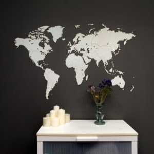Карта мира World Map Wall Decoration White 130 х 78 cm