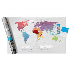 Скретч карта мира Travel Map™ Air World 1DEA.ME
