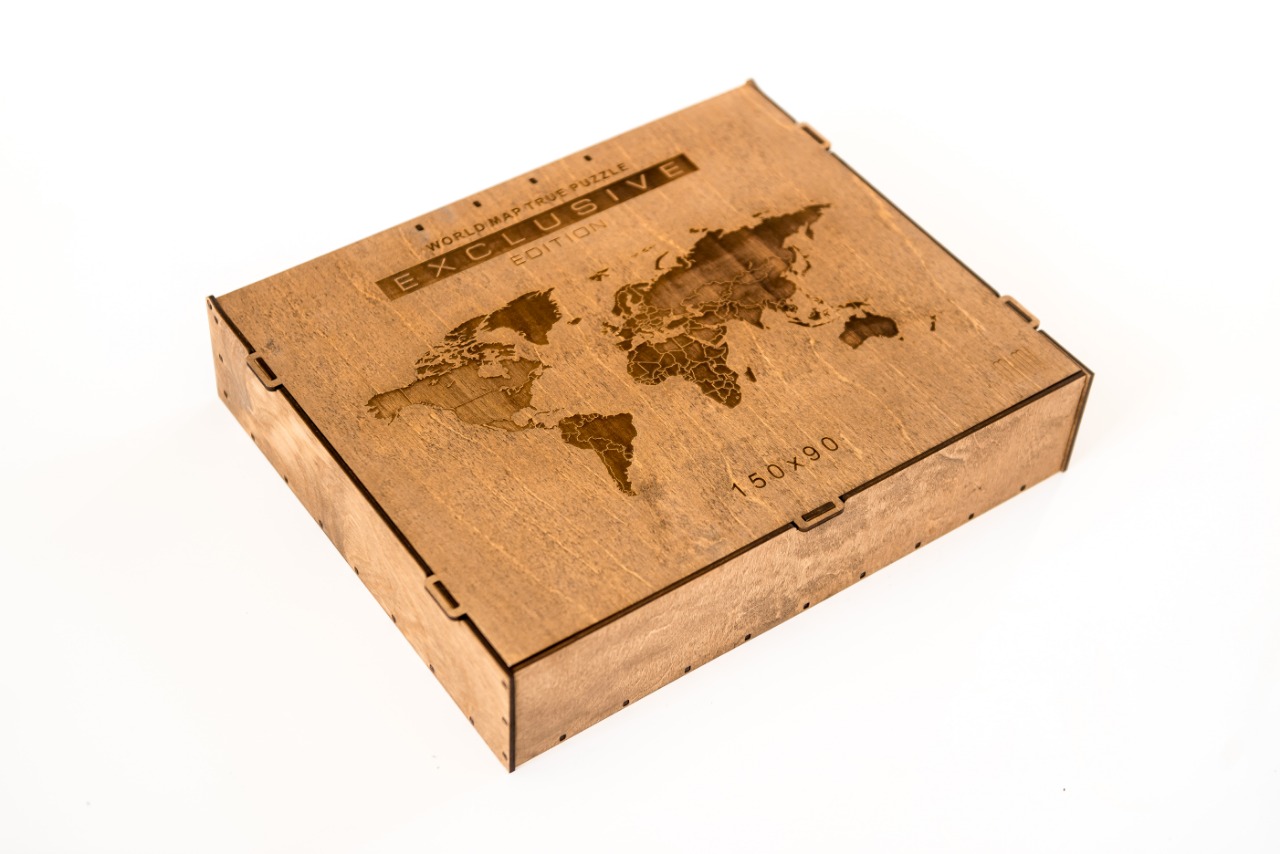Карта мира World Map True Puzzle Exclusive edition 150 х 90 – MAPWOOD.RU